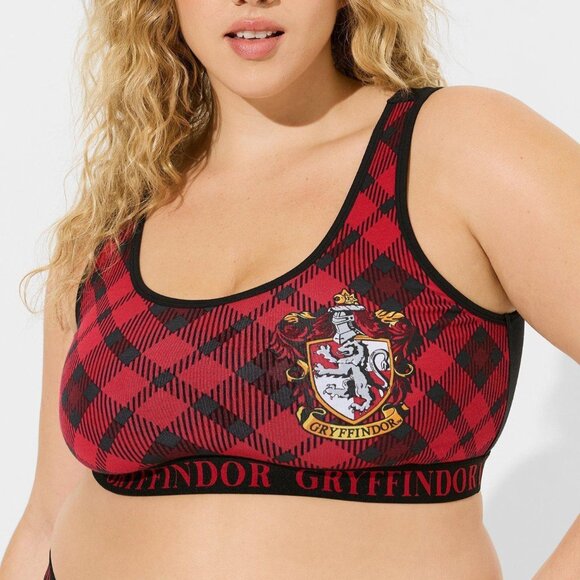 ❤️NWT VINTAGE TORRID HARRY POTTER GRYFFINDOR BRALETTE SPORTS BRA - PLUS SIZE - Picture 1 of 11